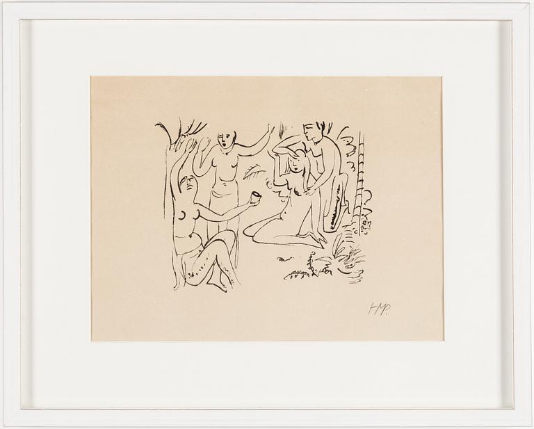 MAX PECHSTEIN, litograph, signed.