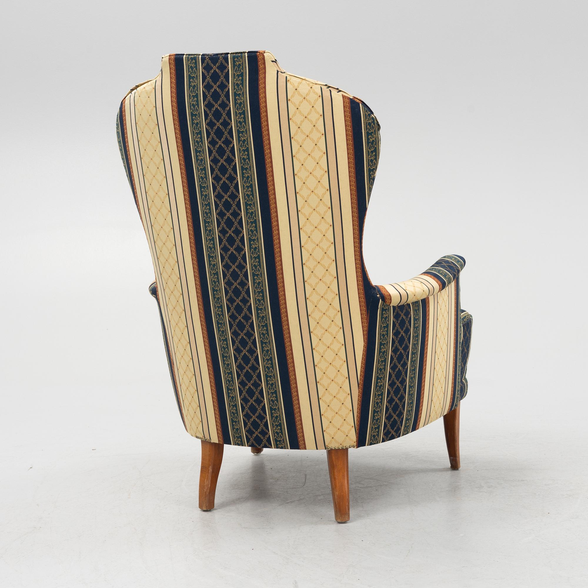 Carl Malmsten, fåtölj, "Farmor", OH Sjögren, 1900-talets andra hälft.