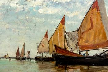 Carl Skånberg, oil on panel stamped signature.