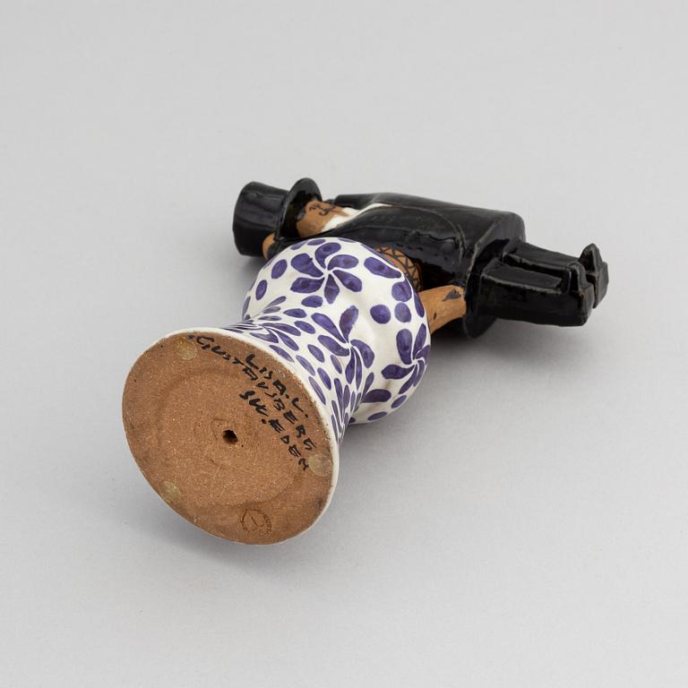 Lisa Larson, a stoneware figurine, 'Samhällsdebatten', Gustavsberg.
