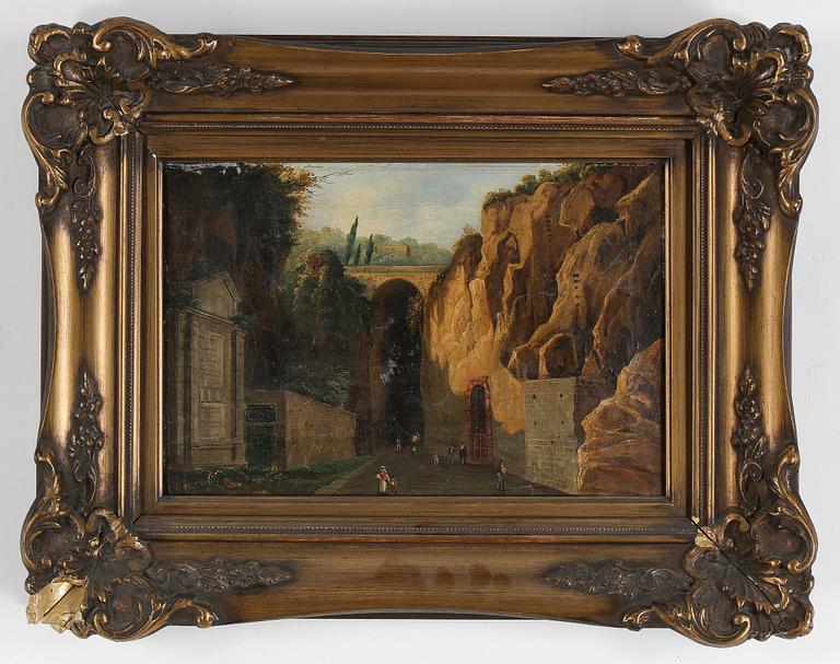OKÄND KONSTNÄR, olja på duk, 1800-talets mitt.