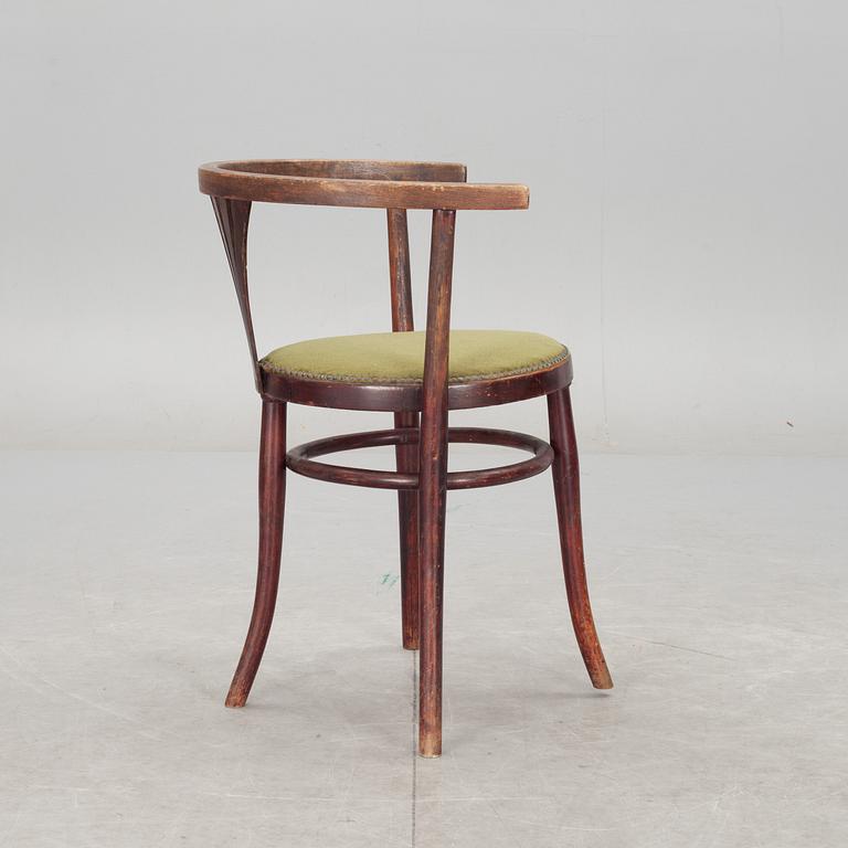 KARMSTOL SAMT STOLAR, 3 delar. Thonet samt J&J Kohn, 1900-talets första hälft.