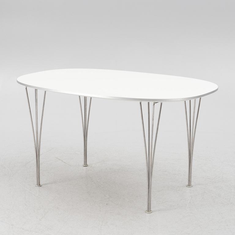 Bruno Mathsson & Piet Hein, a dining table, 'Superellipse', Fritz Hansen, Denmark, 2015.