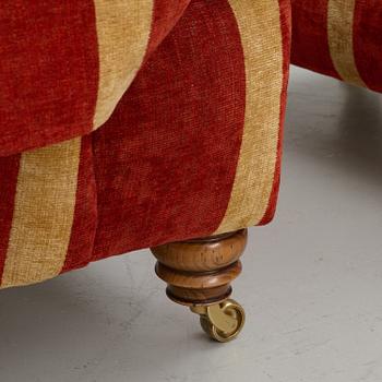 Howard armchair with footstool, Duresta,.