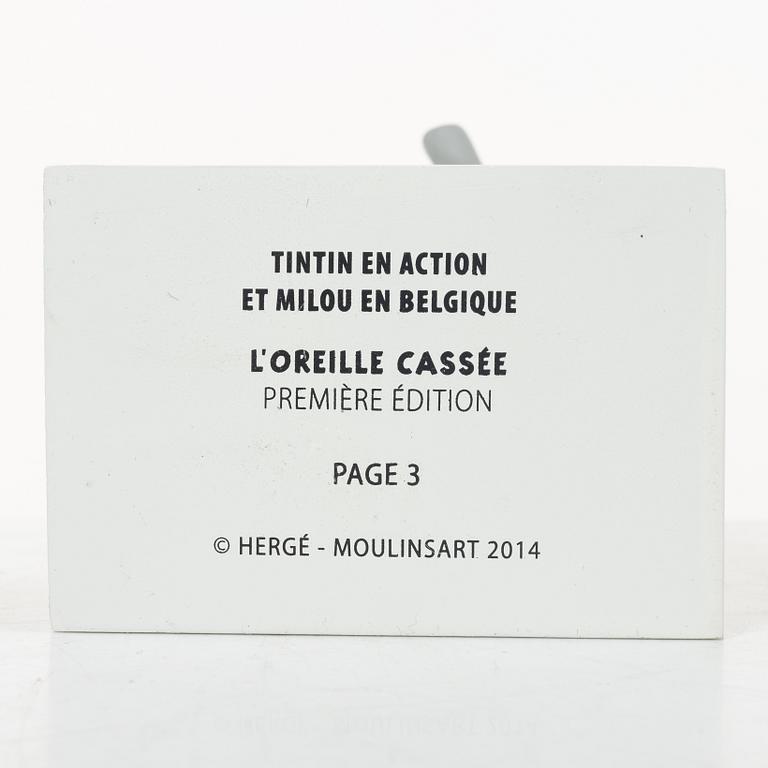 Tintin, collectible figures, 10 pcs, "Hors Serie", Hergé Moilins art, 2013-2015.