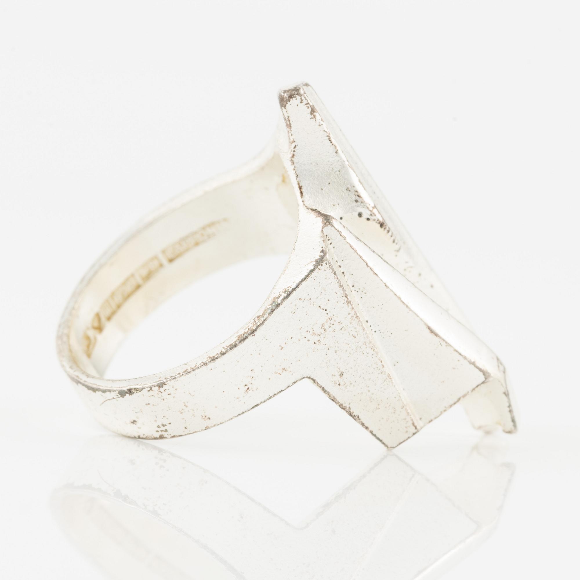 Lapponia, ett armband, en ring och ett par örhängen, sterlingsilver.