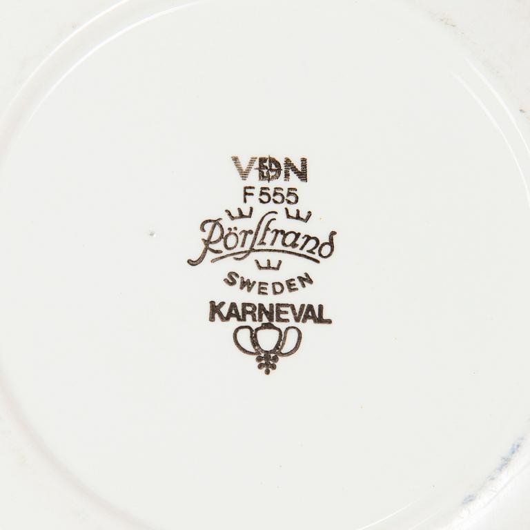 Timo Sarvimäki, servisdelar, 38 delar, "Karnival", Rörstrand.