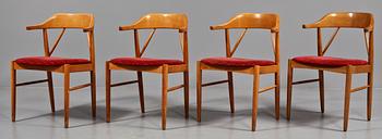 STOLAR, 4 st, Gemla, tillverkade för Ferdinand Lundqiuist, omkring 1950.