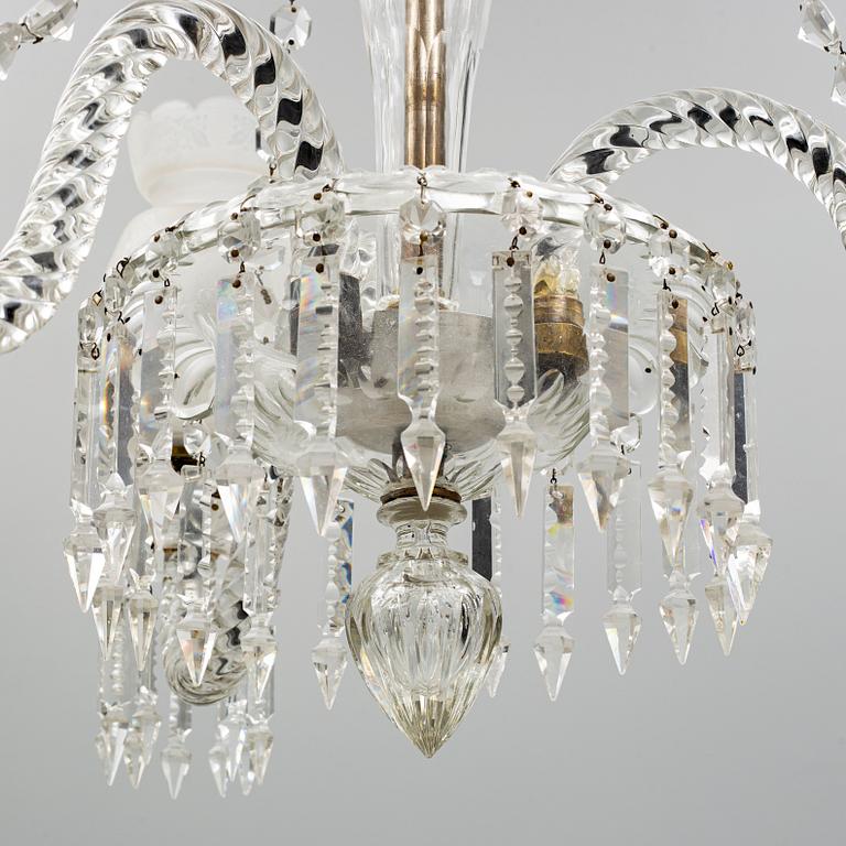 An Oscarian chandelier,Sweden, end of the 19th century.