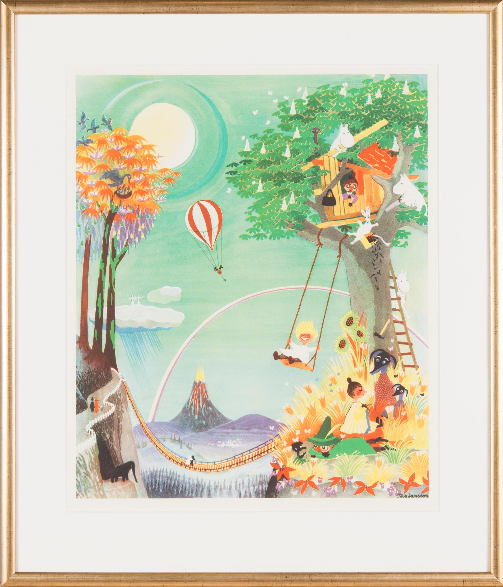 Tove Jansson, affisch "Regnbågshuset".