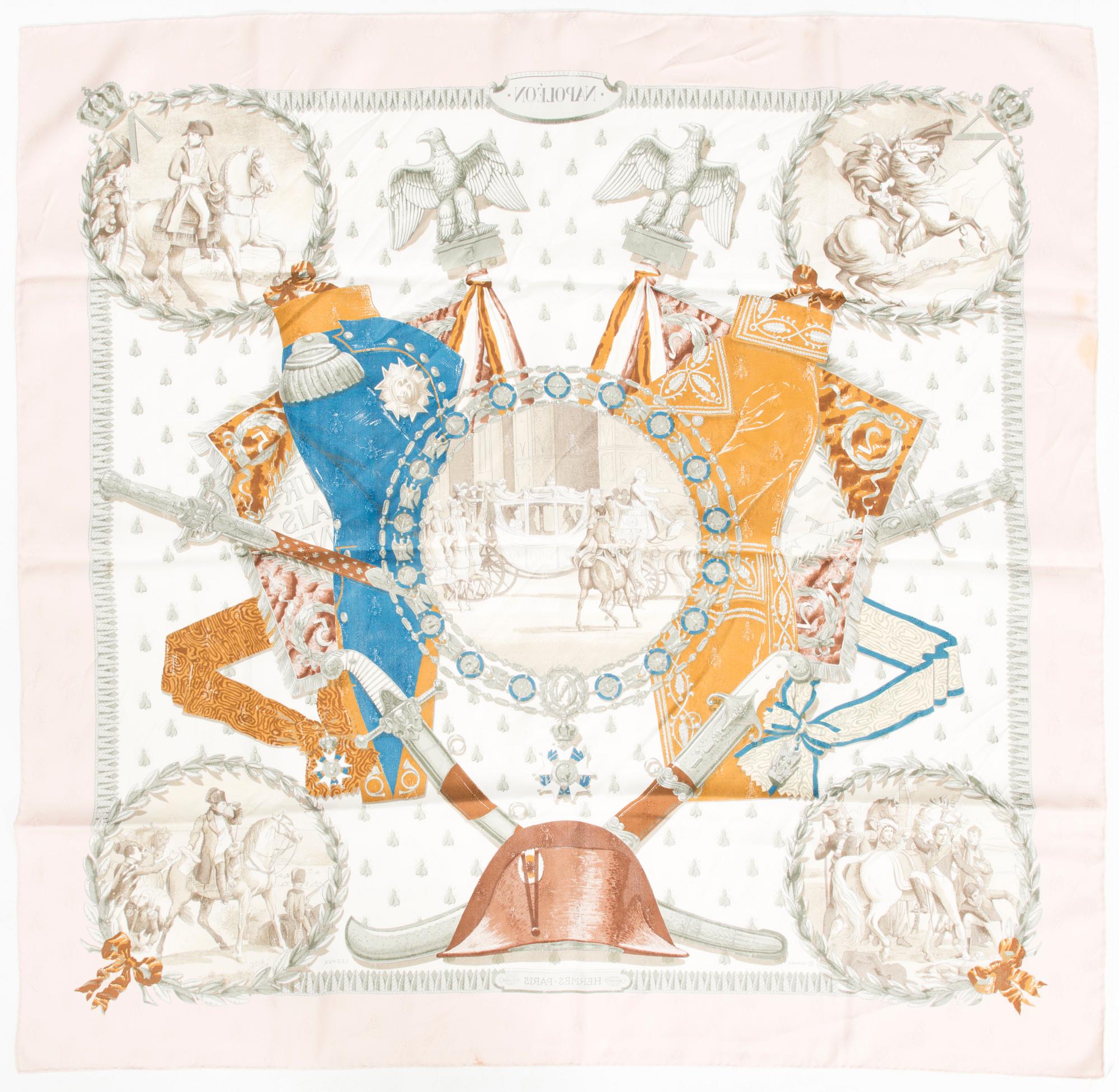 HERMÈS, "Napoleon", scarf.