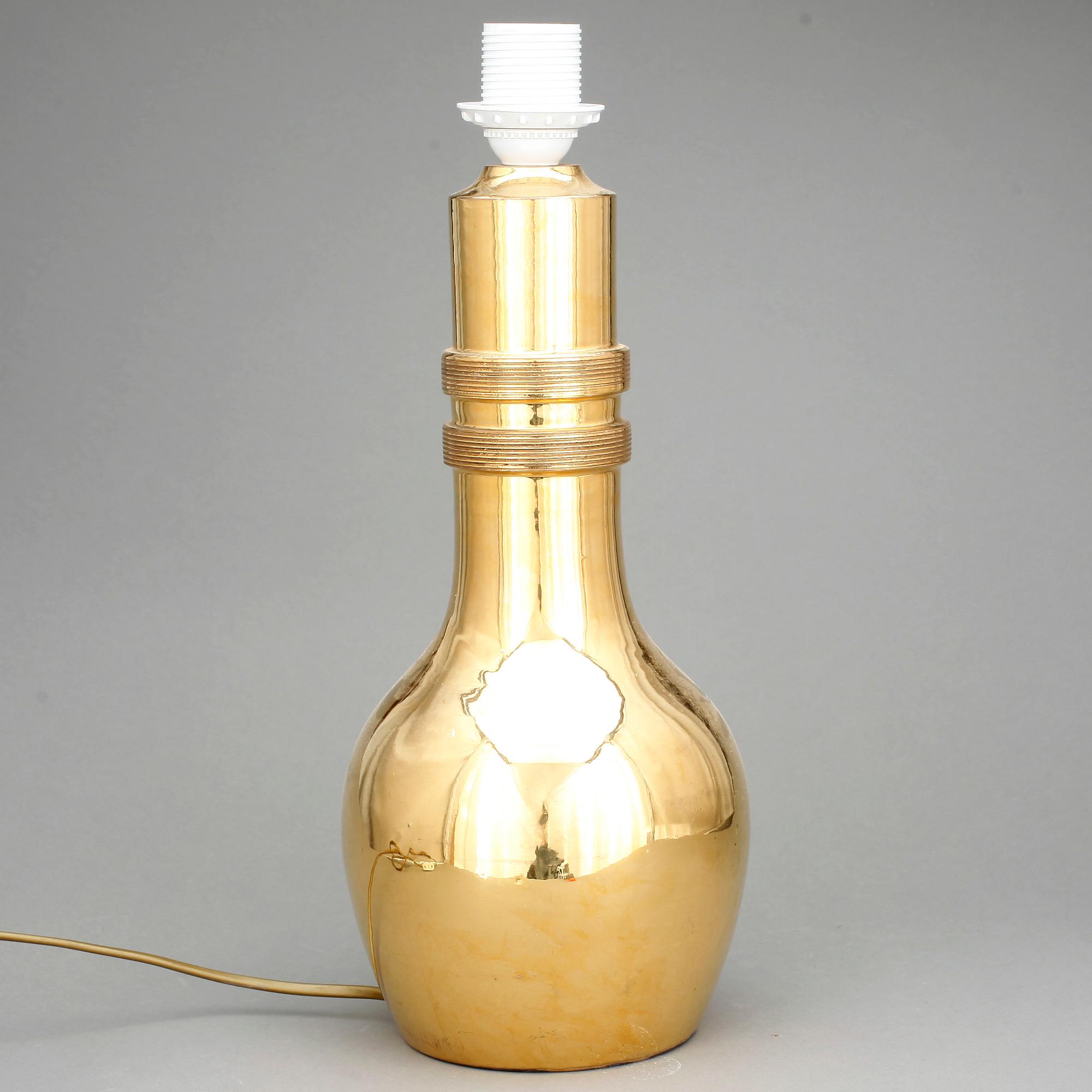 BORDSLAMPA, keramik, Italien 1900-talets andra hälft.