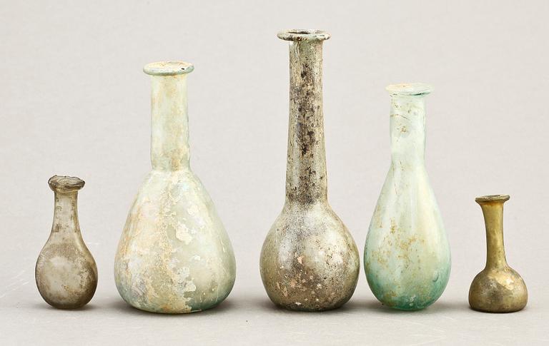 PARTI GLAS, 9 delar, troligen medelhavet, Romersk typ.