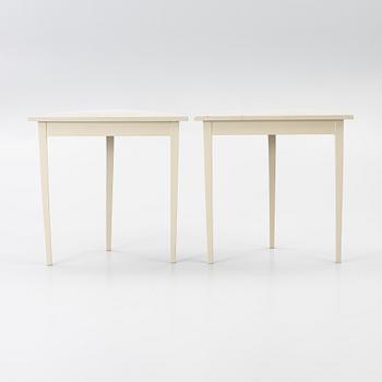 Side tables, a pair, Gustavian style, 19th century.