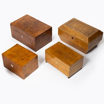 A collection of eleven boxes, 19th - early 20th Century.