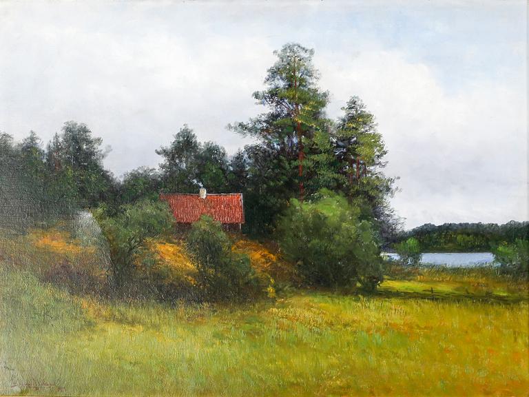 SEVERIN NILSON, oil on canvas, signed and dated 1909.