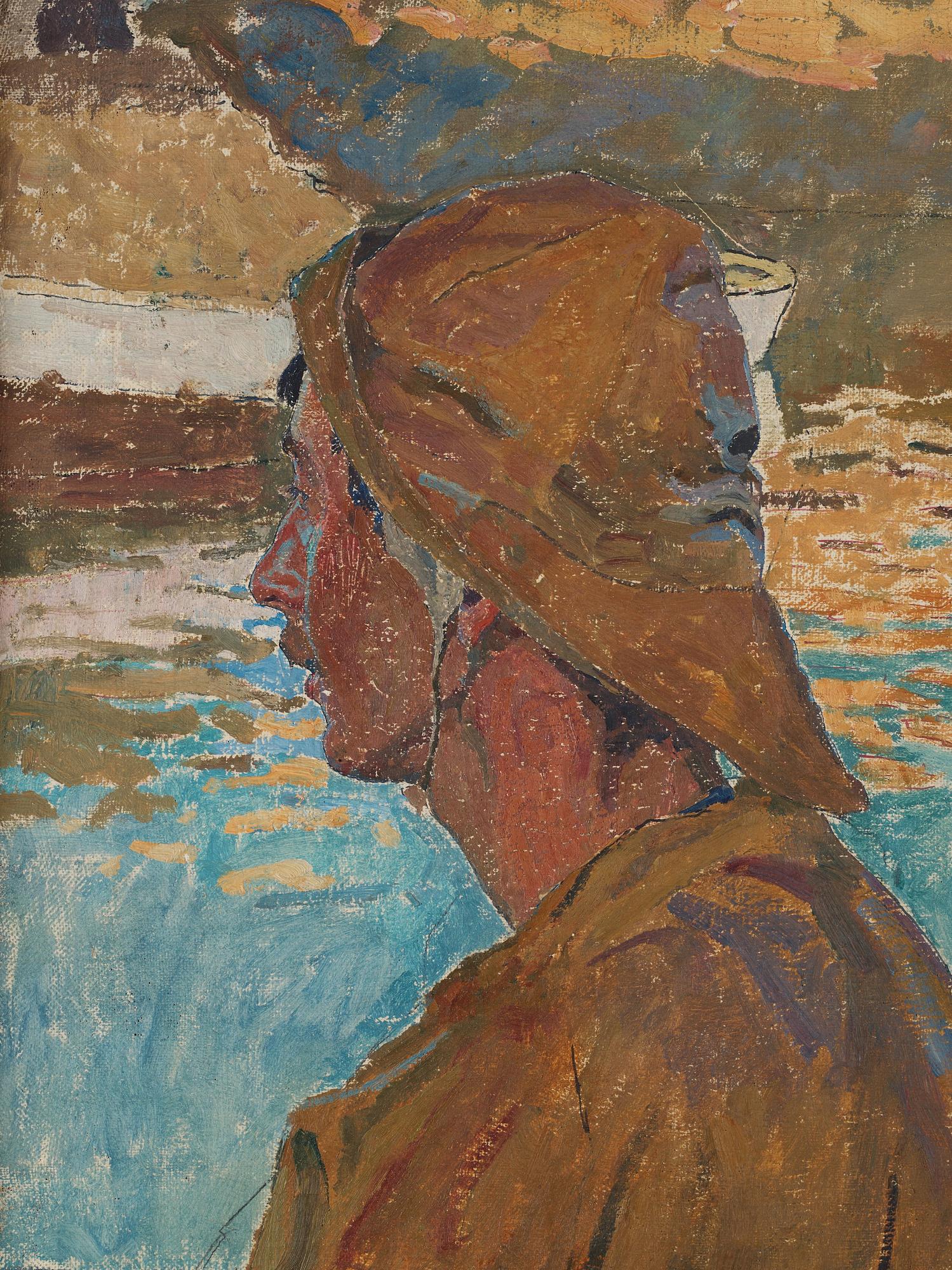 Carl Wilhelmson, "Skeppare i oljekläder" (Skipper in oilskins).