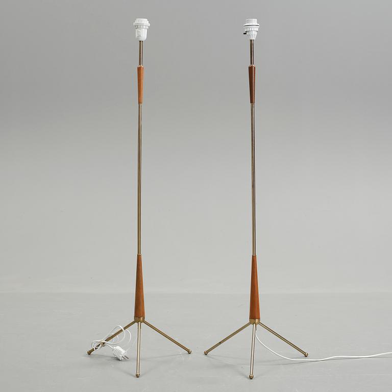 GOLVLAMPOR, ett par, 1950-/60-tal.