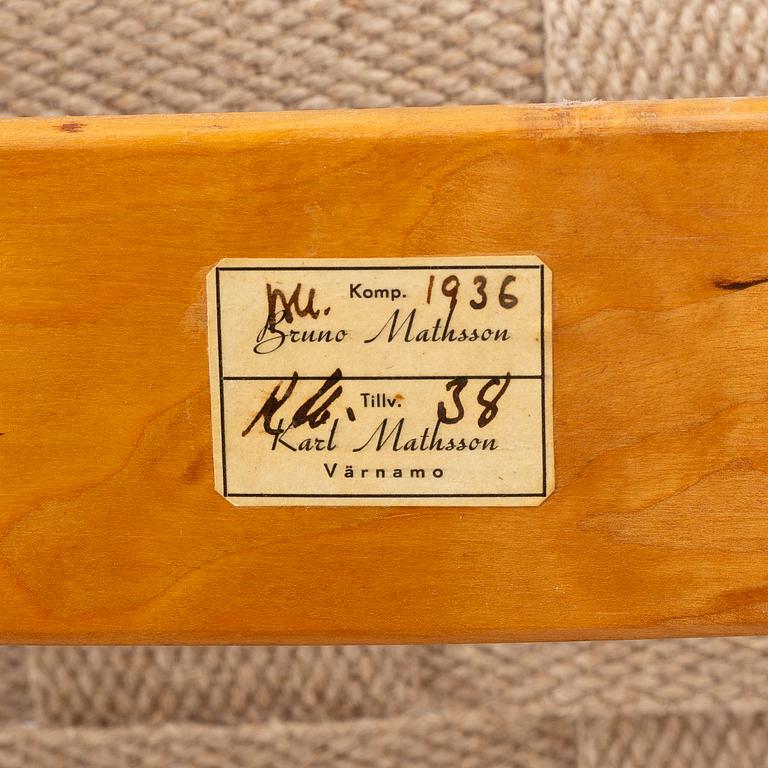 Bruno Mathsson, Lounge chair, model 36, Karl Mathsson, Värnamo 1938.