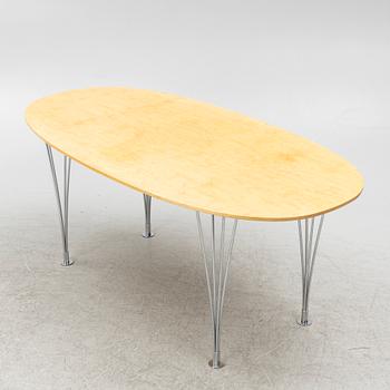 Bruno Mathsson, & Piet Hein, table, "Superellipse", Bruno Mathsson International, Värnamo.
