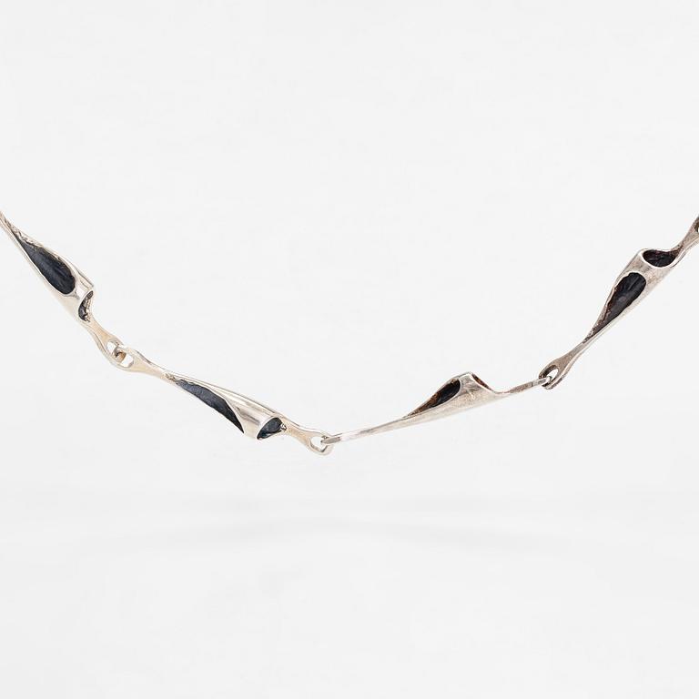 Poul Havgaard, a sterling silver necklace, 'Entire Life', for Lapponia. Helsinki 1976.