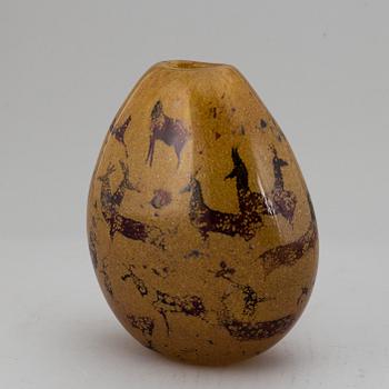 SUSANNE JOHNSEN, a glass vase, 1990's.