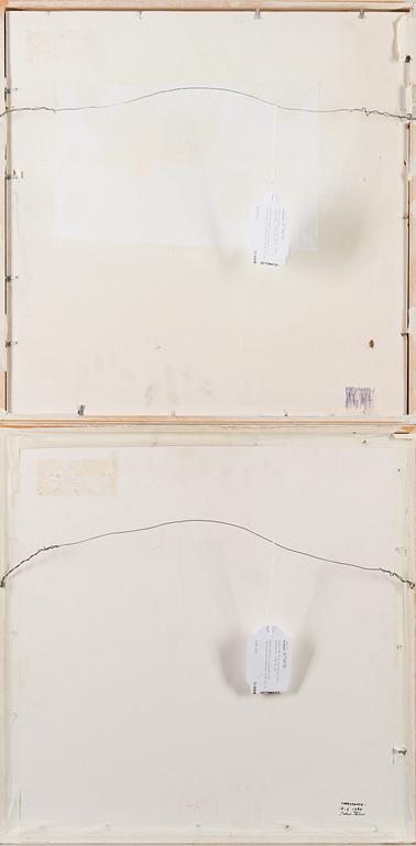 ERKKI PIRTOLA, water colors, 2 pcs, signed and dated -74 & -75.