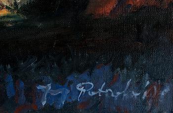 JERZY POTRZEBOWSKI, olja på duk. Sign.