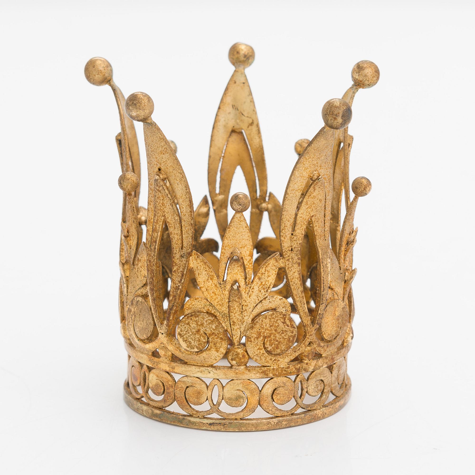 Tillander, brudkrona, förgyllt silver (813), Helsingfors 1949. I originallåda.