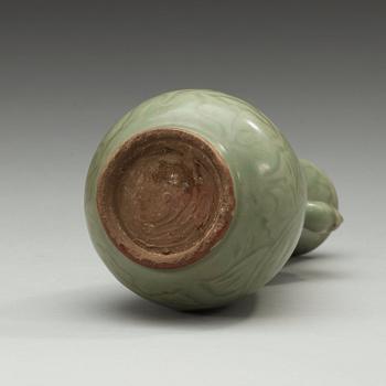 A celadon glazed vase, 18th Century or older.
