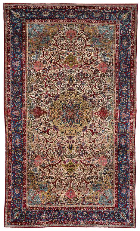 Matta, semiantik Teheran figural, sannolikt, ca 345,5 x 202 - 206,5 cm.