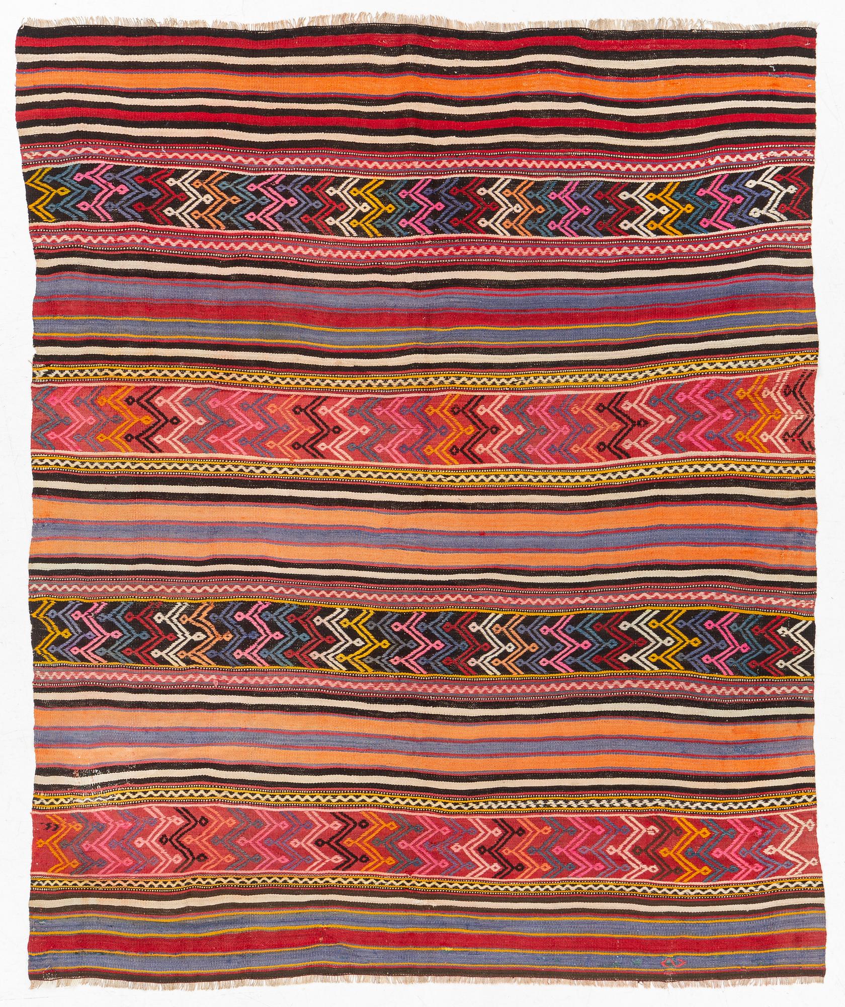 Rug, Persian Kilim, approx. 180 x 150 cm.