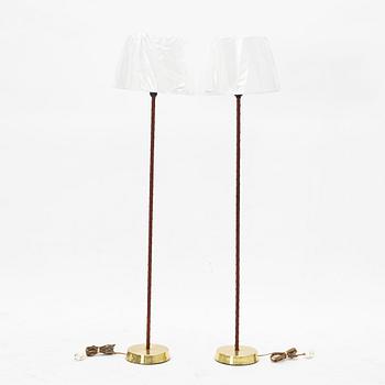 Floor lamps, a pair, Möller Armaturer, Eskilstuna.