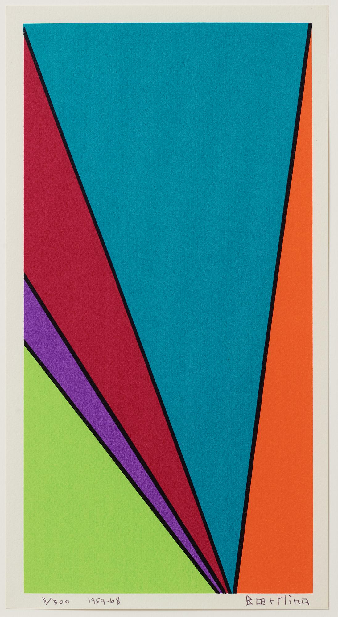 Olle Baertling, silkscreen in colours, 1959-68, signed 37300.