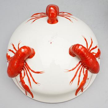 KRÄFTSERVISDELAR, 12 st, flintgods, Alf Wallander, Rörstrand.