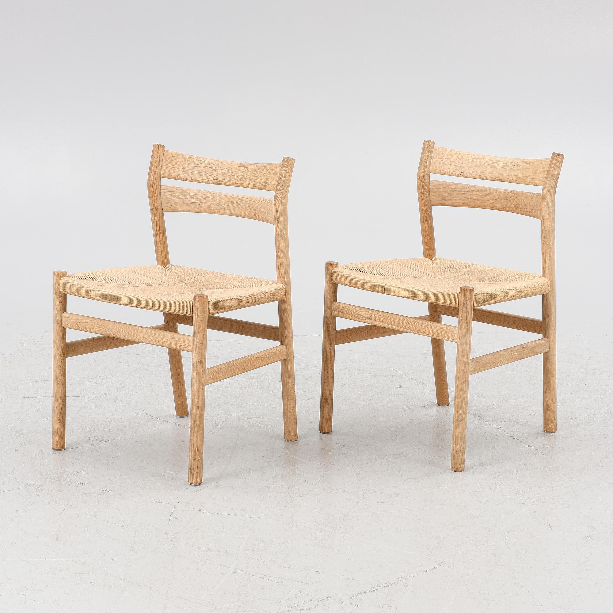 Børge Mogensen, a set of four model "BM1" chairs, C.M. Madsens Fabrikker, Denmark, second half of the 20th century.