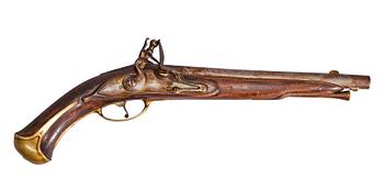 390. A FLINTLOCK PISTOL.