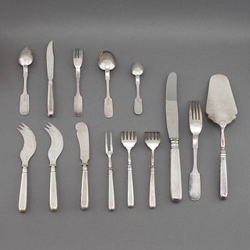 68 pieces of silver cutlery from R Lange in Estonia, first half of the 20th century.