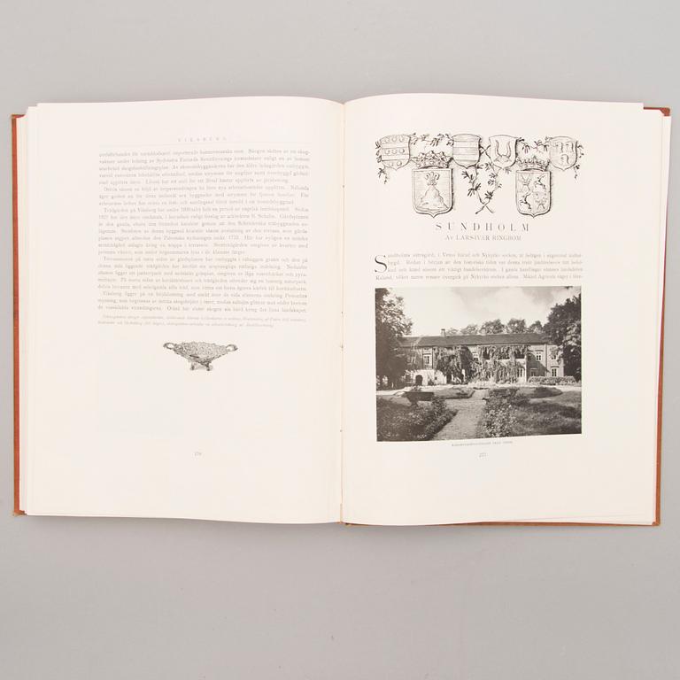 A three-volume book set about mansions in Finland "Herrgårdar i Finland", Helsinki 1928-29.