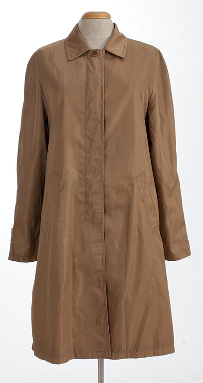 A Prada rain coat.