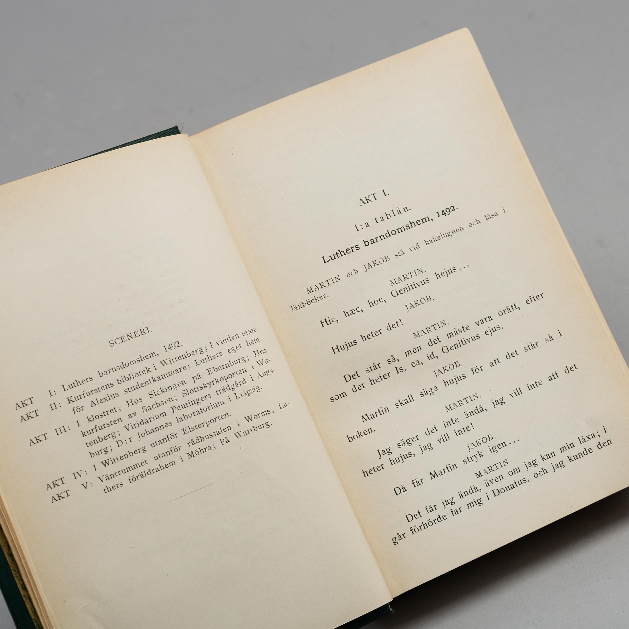 AUGUST STRINDBERGS SAMLADE VERK, 55 vol, Albert Bonniers förlag, Stockholm 1912-1919.