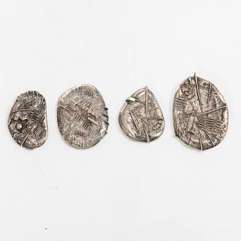 Arnaldo Pomodoro, "Sasso", 4 pcs.