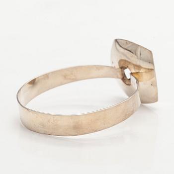 Bracelet and necklace, faceted smoky quartz, silver, Alton, Sweden 1966.