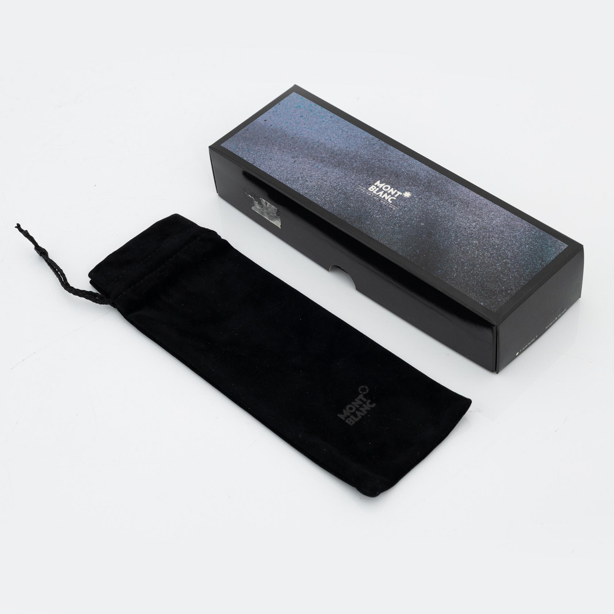 Montblanc, two embossed leather 'Florence' pencil cases.