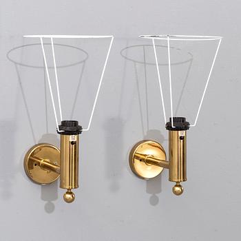 BERGBOMS, a pair of wall lamps, "V-18", second half of the 20th century.