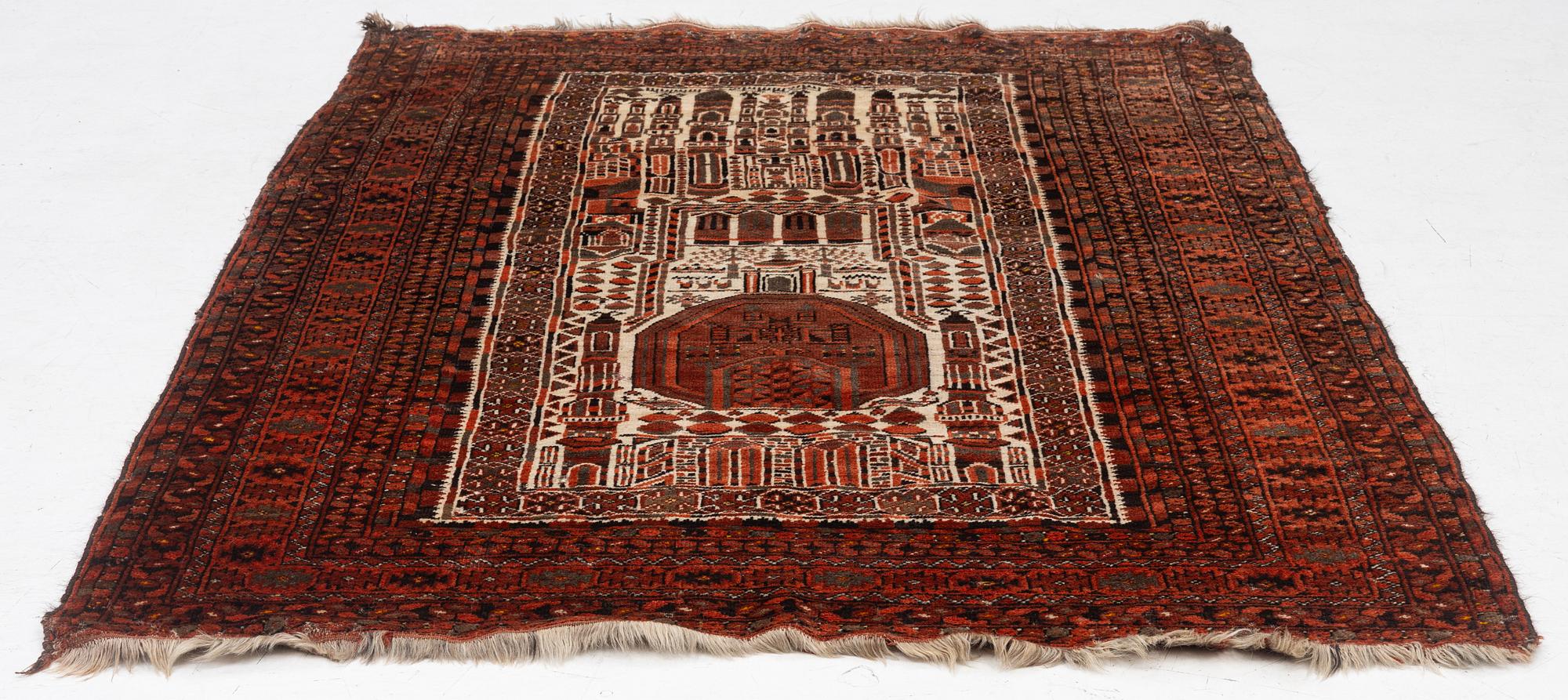 An antique Bechir rug, approx. 215 x 148 cm.