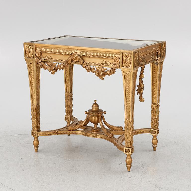 A Louis XVI style display table, 19th/20th century.