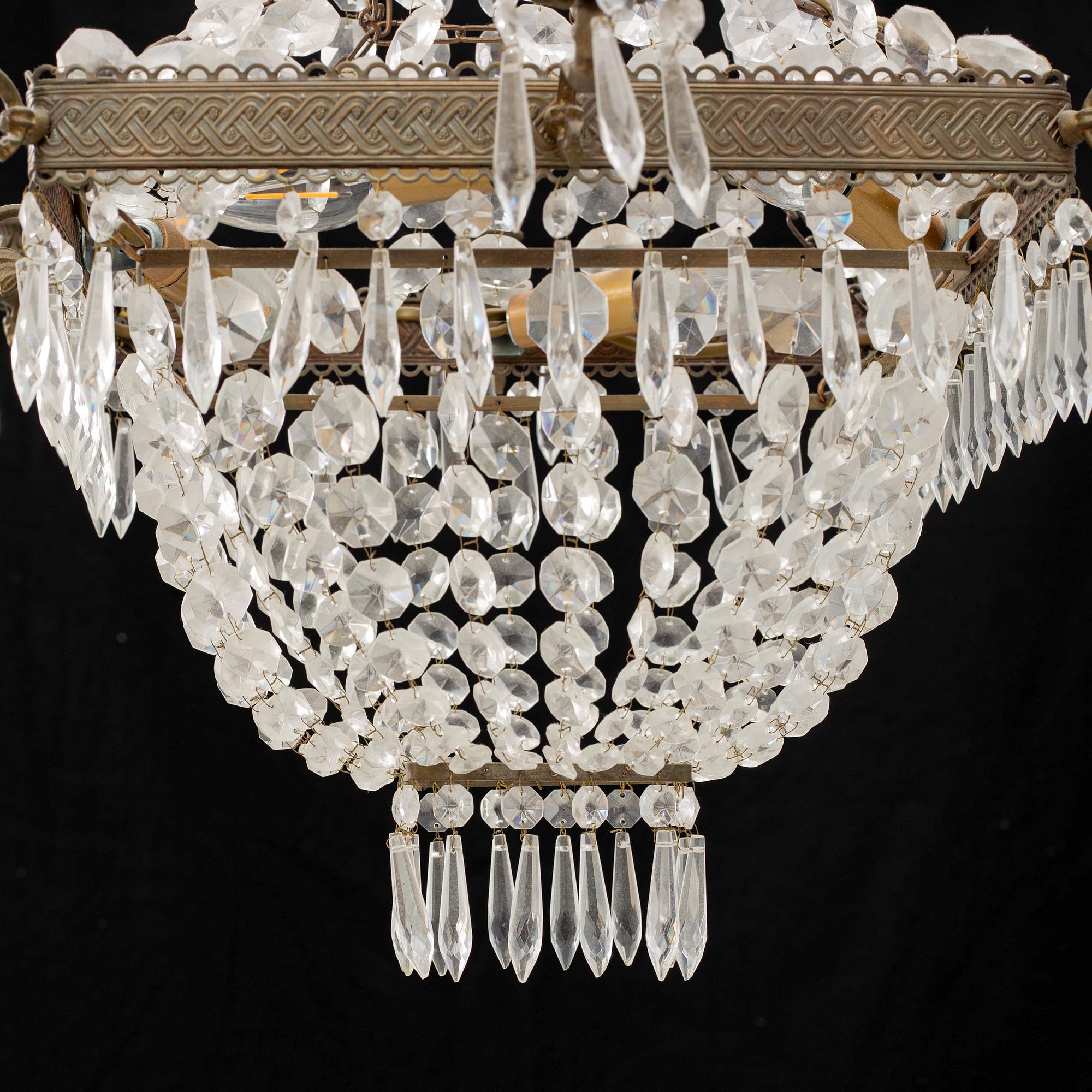 Chandelier, circa 1900.