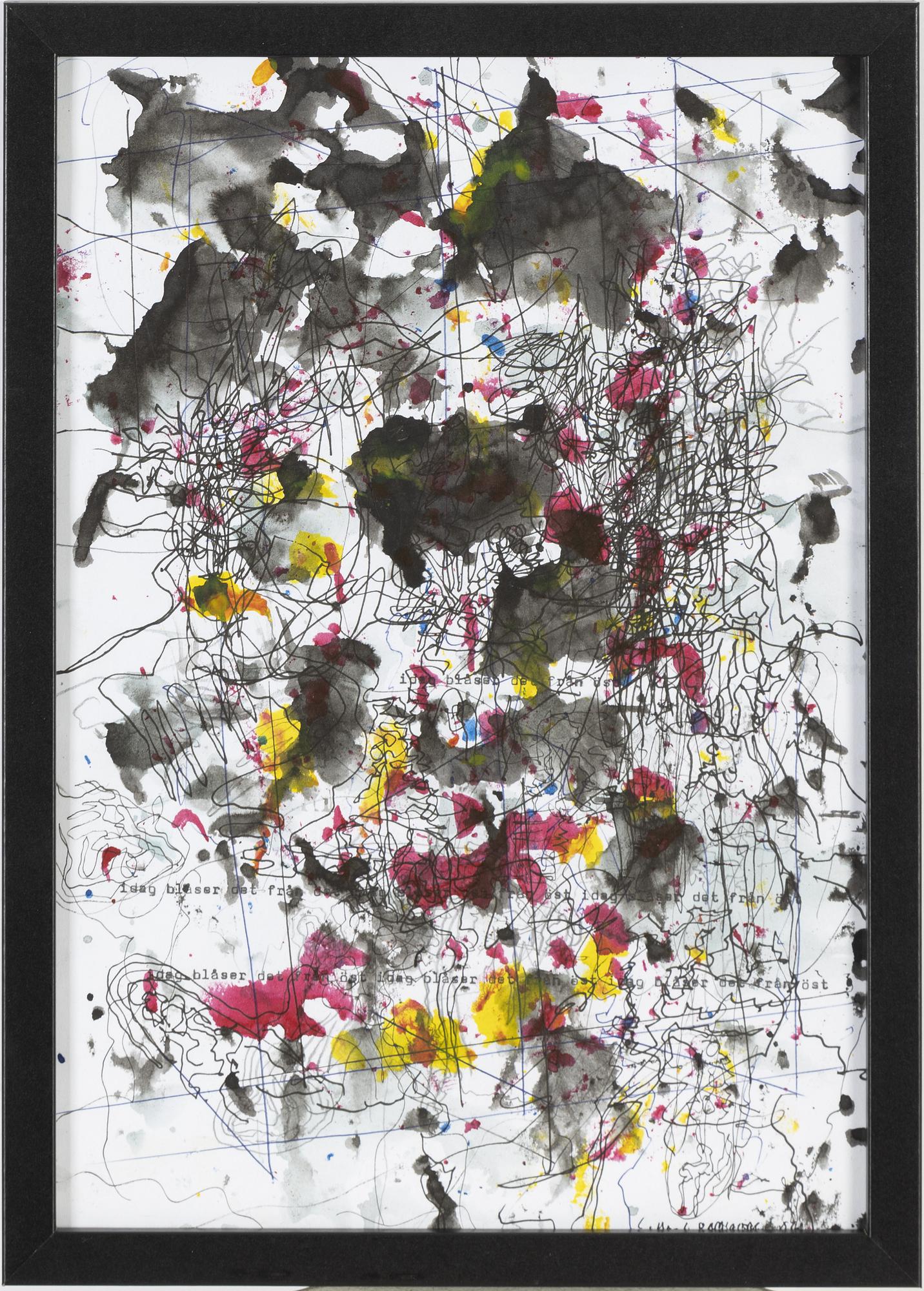 Carl Michael Lundberg,  Indian ink and pen on paper, signed and dated -06.