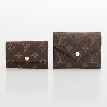 Louis Vuitton, "Victorine" lompakko sekä 6 avaimen avainkotelo.